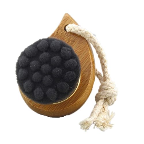 Brosse de nettoyage visage nanofilament exfoliation et outil soin de peau bois