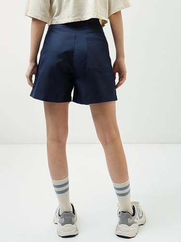 Image of Bewakoof Women's Solid Wide Leg Cotton Shorts