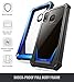 Galaxy A20 Rugged Clear Case, Galaxy A30 Case, Poetic Full-Body Hybrid Shockproof Bumper Cover, Built-in-Screen Protector, Guardian Series, Case for Samsung Galaxy A20 / Galaxy A30, Blue/Clear