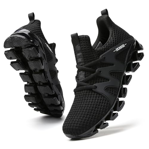 SKDOIUL Running Shoes for Women Breathable Mesh Tennis Shoes Womens Walking Trail Runners Fashion Sneakers Black Size 8
