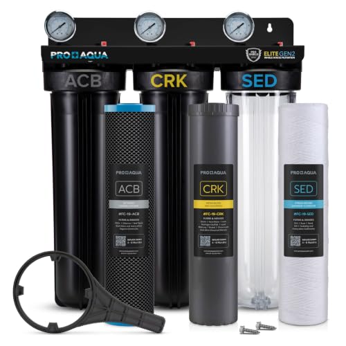 PRO+AQUA Elite Series GEN2 PRO-100-E 3-Stage Whole House Wat...