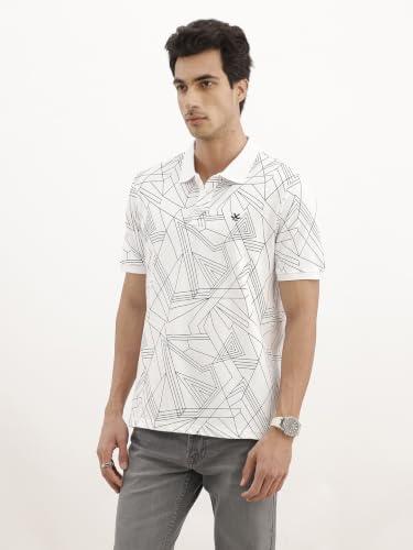 Image of WROGN Men's 100% Cotton T-Shirt | All-Over Print | Slim Fit