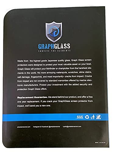 Graph Glass Clear Compatible with Humminbird Helix 10 & Helix 9 Gen 1 & Gen 2 (Clear, HLX10-CL)