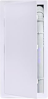 Suteck Plumbing Access Panel for Drywall Ceiling 14 x 29 Inch Reinforced Plastic Wall Access Doors Removable Hinged White