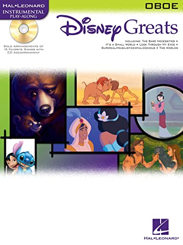 Disney Greats Oboe Book And Cd: Noten, CD für Oboe: For Oboe Instrumental Play-Along Pack