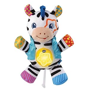 VTech Lights & Stripes Zebra Baby Toy, Baby Sensory Toy met kleuren, texturen & Crinkle Sounds, Baby Muziekspeelgoed…