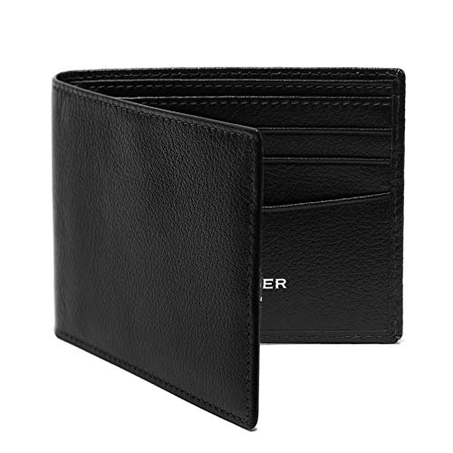 Ettinger Capra Billfold Wallet With 6 Credit Card Slots, Black #TOP1