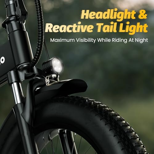 Image of Cybervelo 750W Folding Electric Bike, 48V 960WH Large Removable Battery E-Bike, 30+MPH, 80 Miles Max Range, 20 inch Fat Tire Electric Bike for Adults, Adult Electric Bicycles for Commute