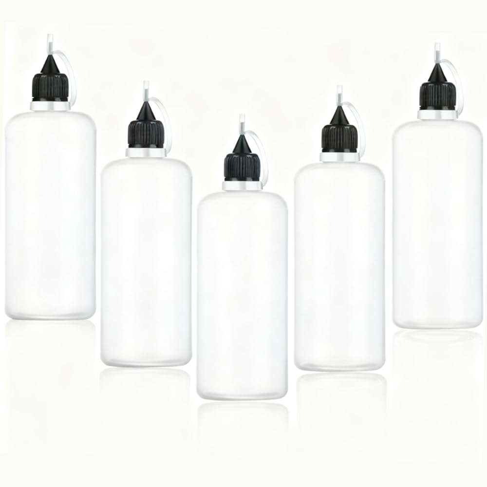 Wizard Vapes Black 5 X Empty Plastic Squeezable Liquid Dropper Filling Bottles E-Juice Quiling Oil Needle Tip Ldpe (, 100Ml)