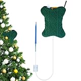 1Set Christmas Tree Watering Bags Slow Release with Green Christmas Socks, Automatic Holiday Trees Care and Watering System Device Xmas Tree Self Waterer Drip Irrigation Bags with Flow Regulators