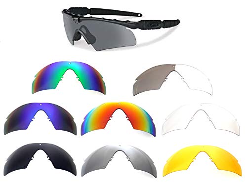GALAXYLENSE 8 Pieces Replacement Lenses For Oakley Si Ballistic M Frame 2.0 Z87 Sunglasses