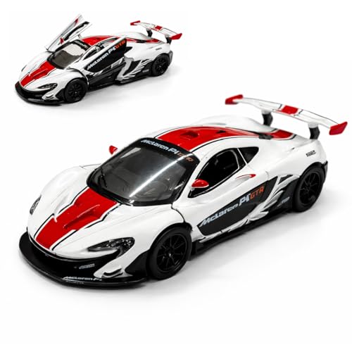 Image of Diecast Toy Cars for Kids & Collectors| 1:32 Scale | Pull Back Action Metal Model Car | Premium Detailing, Authentic Design, Sturdy Build | Gift Toy Car (McLaren P1 GTR)