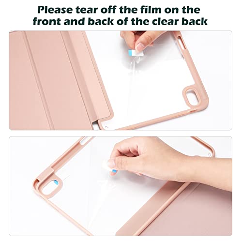 ProCase for iPad A16 11th/10th Generation Case with Pencil Holder, Rosegold - image 9