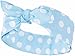 Produktbild Küstenluder Damen Haarband Myriam Punkte Bandana Hellblau mit Dots 53cm x 53cm