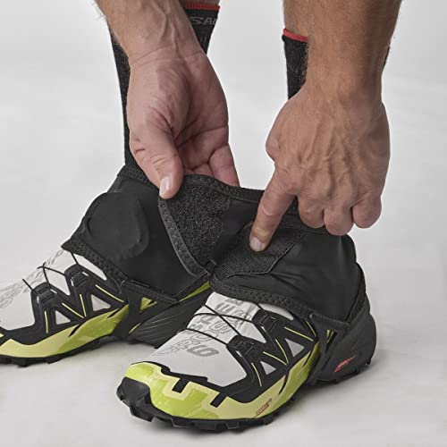 Salomon Trail Gaiters, Black, Large (Size 9.5-12) #TOP1