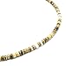 Tiger Brown Coco Bead with White Puka Shell Surfer Necklace