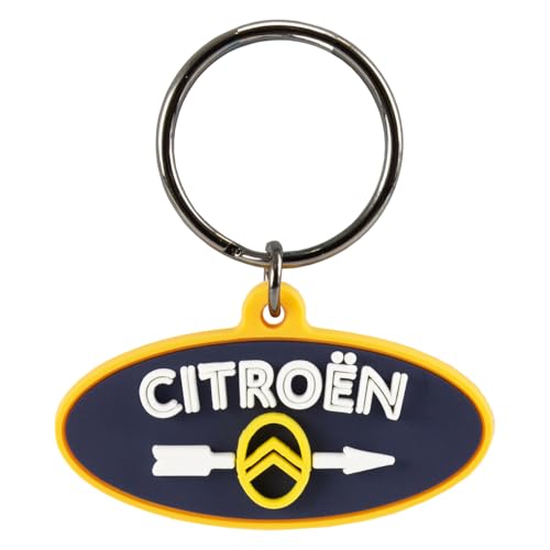 Citroën - Porte-Clés Origins - Accessoire Élégant - Design Vintage - Dimensions 5x2,5x0,5 cm - Idéal pour Clés de Voiture - Idée Cadeau pour fans de...