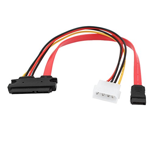 Cable divisor SATA 30 cm Ruilogod 7+15 Pin a 7 Pin y 4 Pin