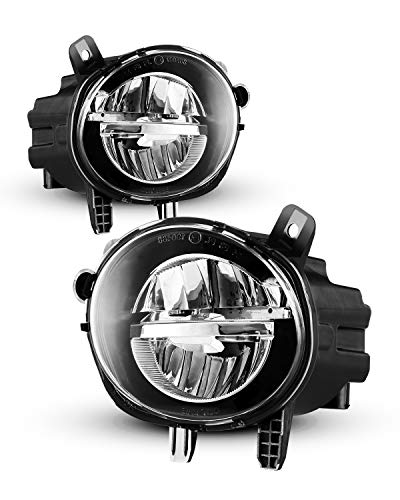 AUTOWIKI LED Fog Lights Fit For 2012-2018 BMW F30 3 Series/ 2014-2019 BMW F32 F33 F36 4 Series 2PCS LED Fog Lamps With Clear Lens