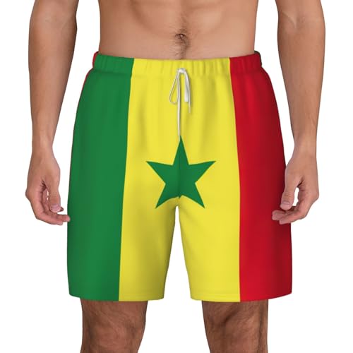 Short de bain respirant à séchage rapide motif Sénégal pour surf