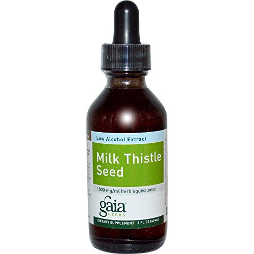 GAIA HERBS Milk Thistle Seed Low Alcohol Supplements, 0.400 Pound