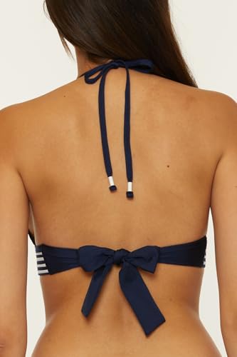 Trina Turk Women's Monaco Pleated Halter Bikini Top, Adjustable, Tie Back, Swimwear Separates3