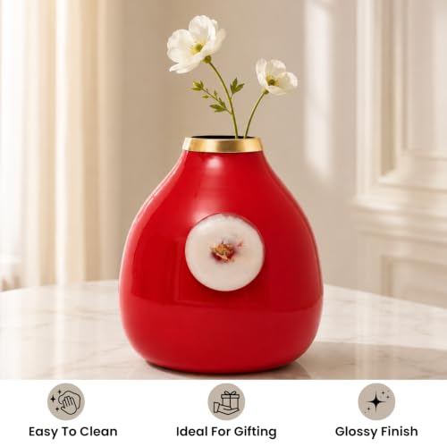Image of Urban Born Vases For Living Room Corner |Big Vases For Elegant Home Decoration |Home Decor Flower Vase Iron |Fresh or artificial Metal Flower Vase Stand For Dining Table, Bedroom, Office, Wedding Gift