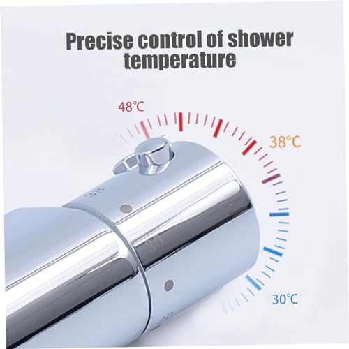 Perillas termostáticas de ducha con acabado cromado para un control de temperatura preciso 6