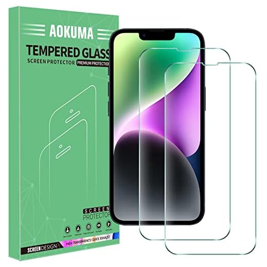 AOKUMA Sony Xperia L4 skärmskydd i härdat glas, [2-pack] Skyddsfilm av högsta kvalitet, fodralvänlig, bekväm rund kant, okrossbar, stötsäker, repsäker oljesäker