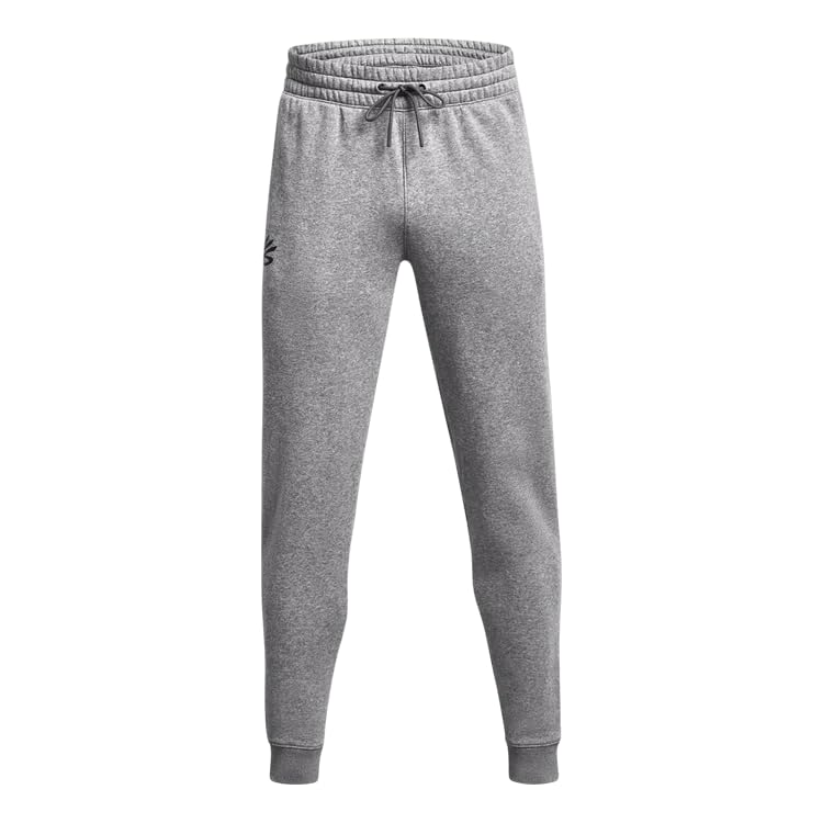 Under Armour Curry Splash Logo Joggers Sweatpants Grey Mens sz Large