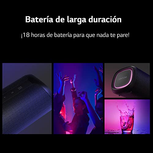 LG XBOOM Go XG5 - Enceinte Bluetooth étanche à l’Eau et à la poussière | Jusqu’à 18h d’autonomie | Puissance 20W | Basses rugisstantes