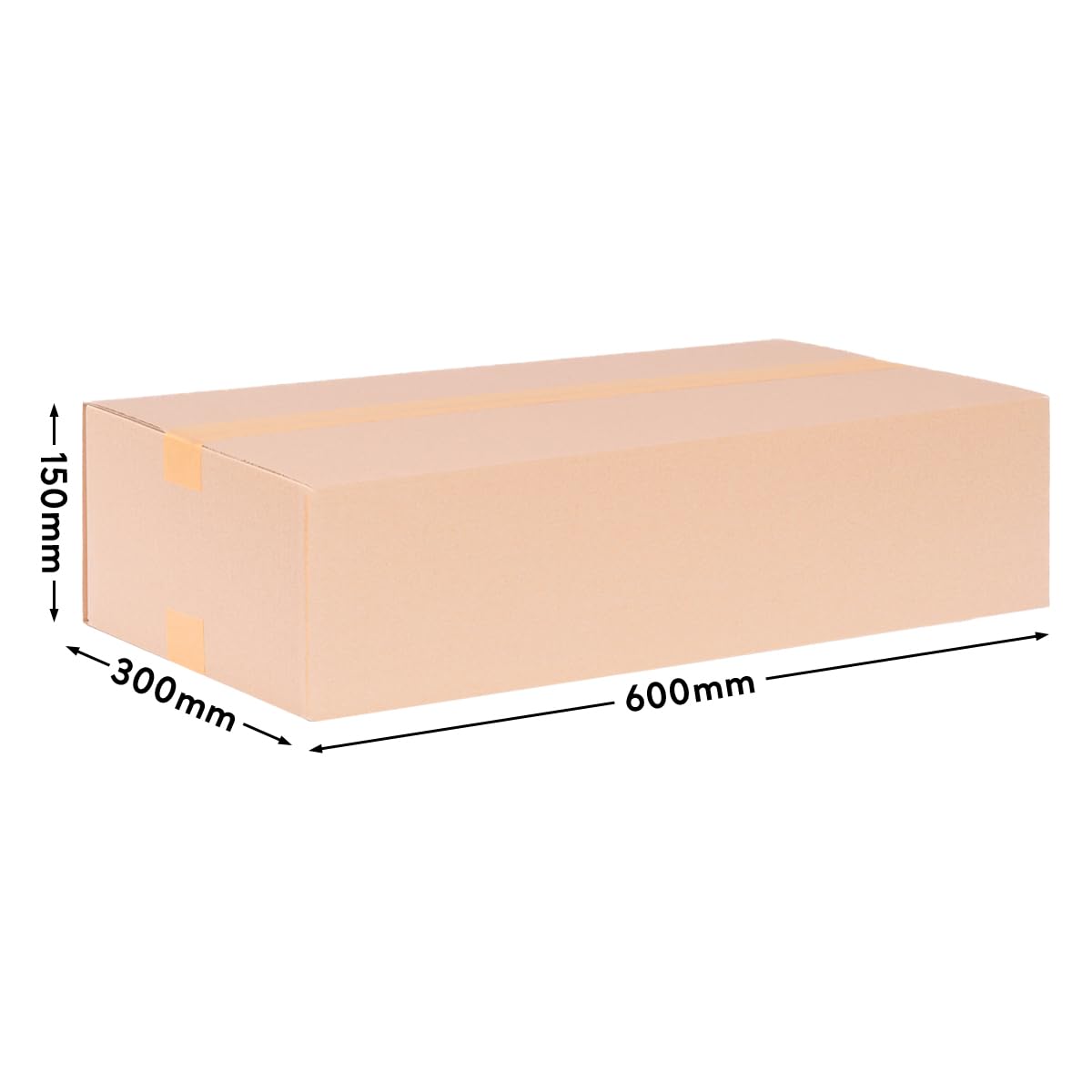 Verpacking 250 Folding Boxes 25 X 15 X 10 Cm Brown (external Dimensions - View #13