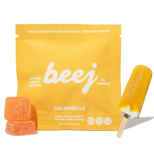 BEEJ Gummies for Couples - Natural Intimacy Gummy Candy - Romantic Gift for Birthday, Honeymoon, Anniversary, Valentines Day - No Artificial Flavors - Made in USA - 3 Pack, Dreamsicle