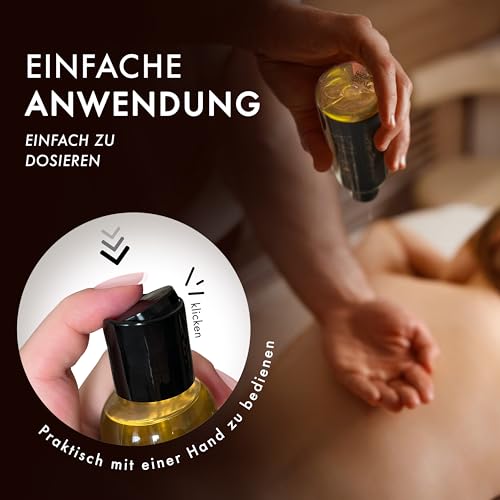 Foto von Liebesfreunde® Massageöl PREMIUM für genussvolle Massagen - Erotik Massage Öl, 150 ml