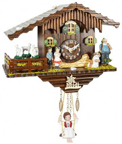 Trenkle Black Forest Clock Swiss House with Turning Goats no Cuckoo Call product thumbnail 2