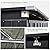 Jolydale 79 Cu. Ft Premium Storage Shed 3.3 x 5.6 FT Outside Metal Trash Shed Waterproof Outside Storage with Lid Chain Storage Trash Can Weeding Tools, for Garden, Backyard, Patio (Black)
