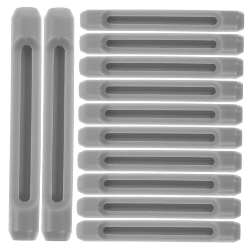 FOMIYES 20組 非シリコン製 眼鏡脚カバー エンドカバー メガネ脚スリーブ スポーツ/アイウェアフレームカバー用 グレー 刺激なし