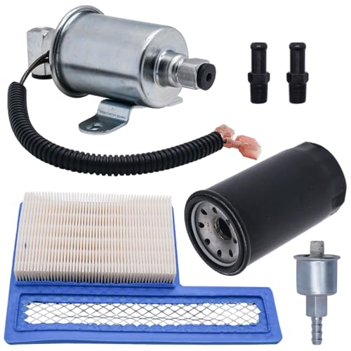 JDLLONG E11015 149-2620 Electric Fuel Pump Fit for Onan 5500 Marquis Gold HGJAB HGJAC Cummins A029F887 A047N929 Generator Parts with 140-3116 Air Filter and 122-0836 Oil Filter 149-2341-01 Fuel Filter