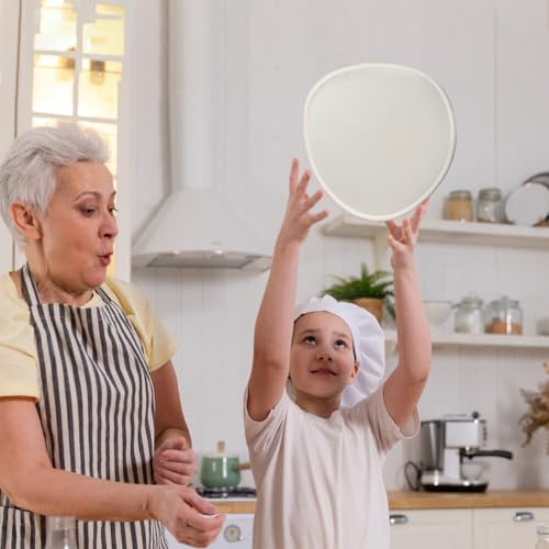 Asudaro Silicone Training Pizza 30CM Reusable Stretch Pancake Throwing for Chefs Beginners, White - Image 3