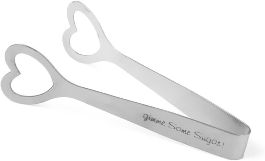 Stainless Steel Heart Sugar Ice Tongs for Restaurant Catering