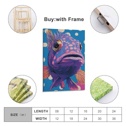 Poster poisson WIZIGM pour habiller un mur vide - 2