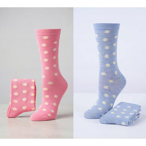 Image of Tipi Toe Women's Fun Patterned Dress Socks, 12-Pack Lightweight Colorful Crew Socks, Casual Novelty Assorted Designs