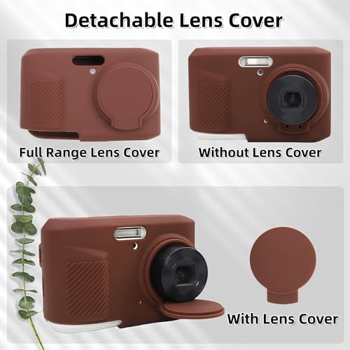 Funda de silicona para Kodak PIXPRO FZ45 marrón miniatura 4