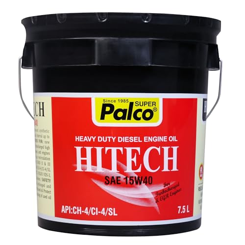 Image of PALCO HITECH 15W40 API: CI4 / SL Heavy Duty Diesel Engine Oil Synthetic Technology | Maximum Power & Superior Protection | For SUVs, MUVs & Crossovers | 7.5 Litres