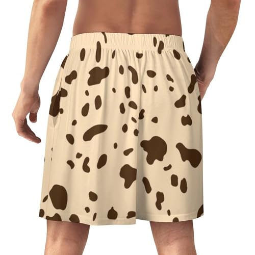 Dalmatian Dog Print Shorts Mens Beach Short Pants Elastic Waist Daily Pant Loose Trunks Hiking Bottoms3