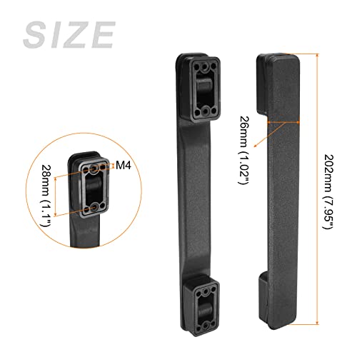 Image of METALLIXITY Luggage Handle Replacement (202mm /7.95 inch) 1Pcs, Plastic Spare Strap Handle Grip - for Home Box Case Suitcase, Black