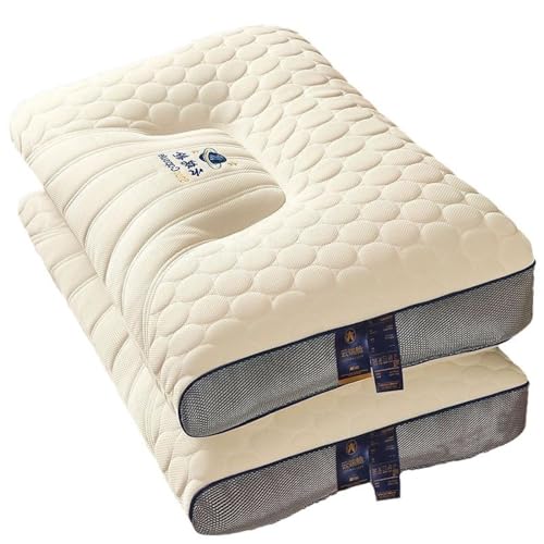 YLSDG Almohada cervical con memoria para estudiantes, almohada cervical de goma natural para ayudar a dormir