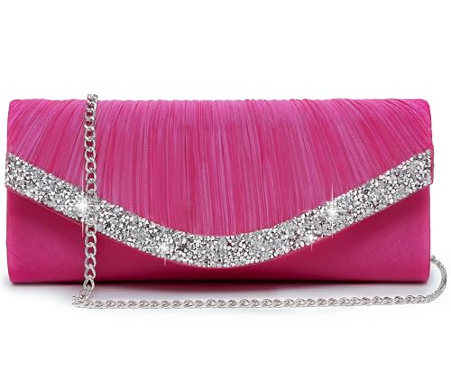 Image of Dasein Women's Rhinestone Evening Clutch Purse, Formal Bag