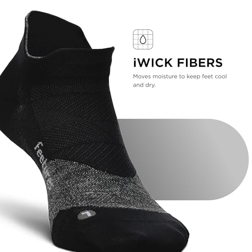 Image of Feetures Elite Light Cushion Mini Crew Sock - Sport Sock with Targeted Compression