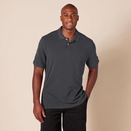Image of Amazon Essentials Men's Slim-Fit Short-Sleeve Cotton Pique Polo Shirt